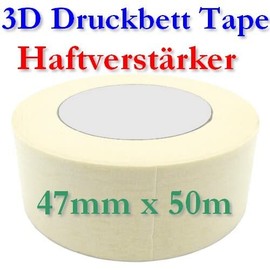 Heat Resistant Printing Bed Tape White 48 mm x 50 m