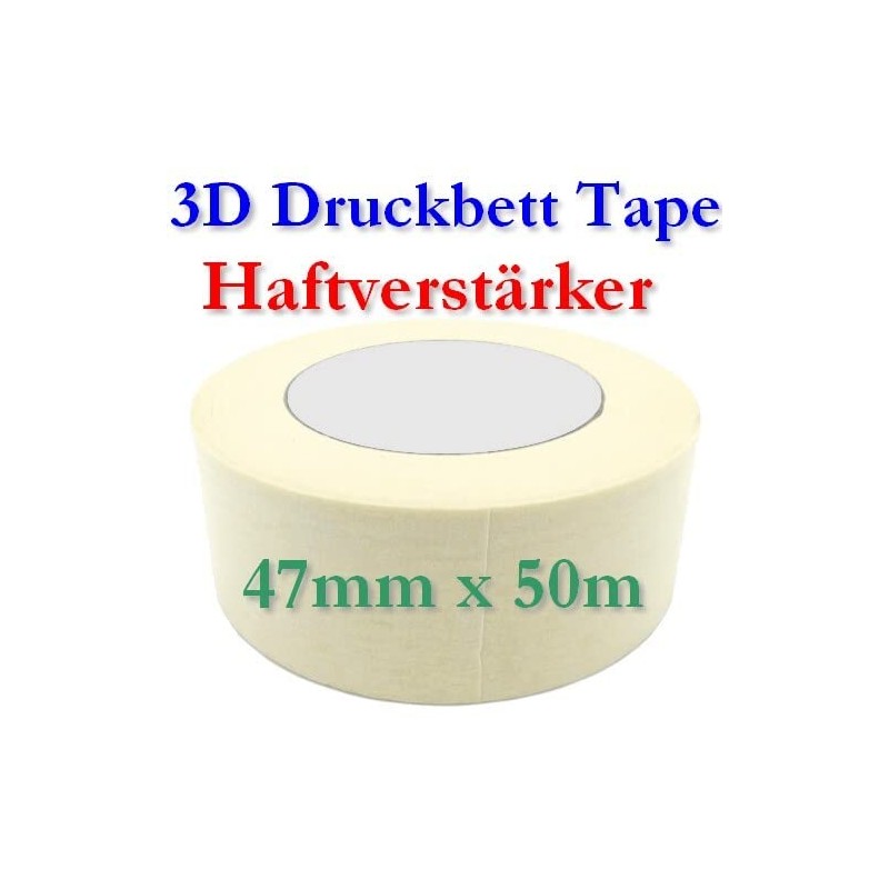 Heat Resistant Printing Bed Tape White 48 mm x 50
