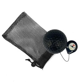 Arttodo Golf Head Positioning Training, Golf Training Aids, Head Stability Balance Trainer, Training Ball with Hat Clip to Keep Consistency - Color: Black