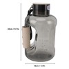 Wasserstoff-Wasserflasche, Wasserstoff-Wasserflasche, 1,5 L, Hohe Kapazität, SPE-PEM-Technologie, Waterionizer-Generator, Wasser-Ionisator-Flasche (Grauschwarz)