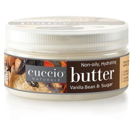 Cuccio Naturalé Butter Blend Vanilla Bean & Sugar - Non-Greasy Lotion for Hand, Body & Feet - Comforting/De-stressing - Paraben/Cruelty Free, Natural Ingredients & Plant Based Preservatives, White, 8 Fl Oz (Pack of 1)