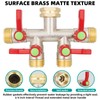 DINGBAI Hose Splitter 4 Way, High Flow Garden Hose Splitter,