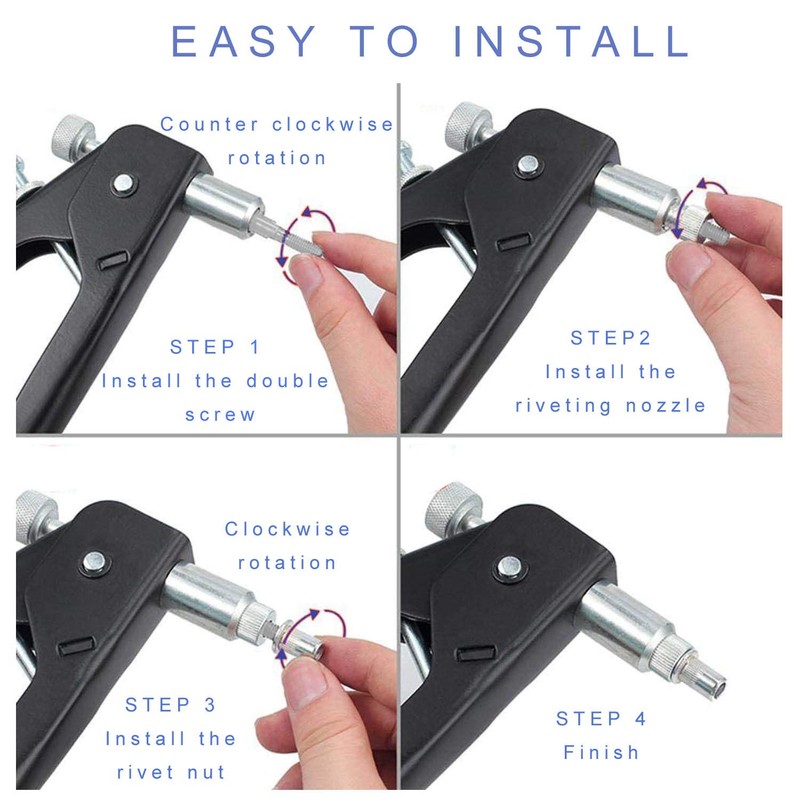 JONMON Rivet Gun Tool, Heavy Duty Hand Pop Riveter Blind