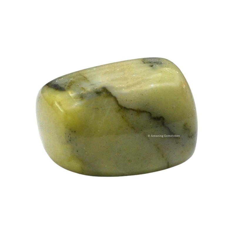 1 oz Serpentine Crystal Tumbled Stones Polished Rocks - Natural