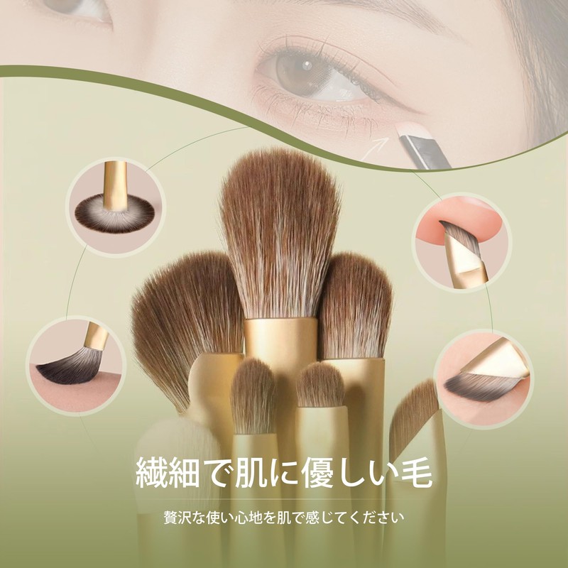 Makeup Brush Eyeshadow Brush Set of 7 Portable Compact Eyeliner