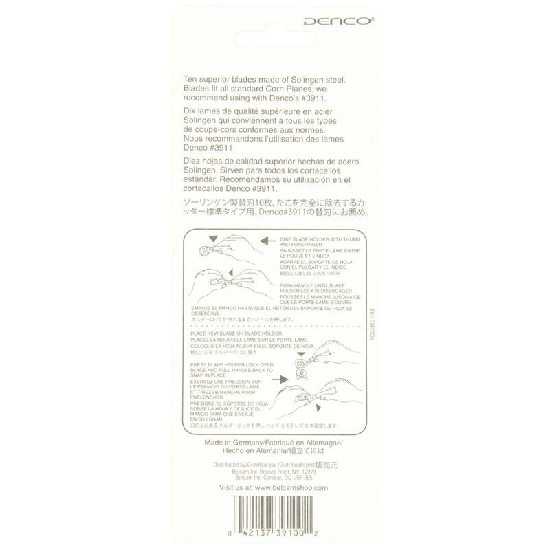 Denco Corn Plane Refill Blades, 20 Count, Silver