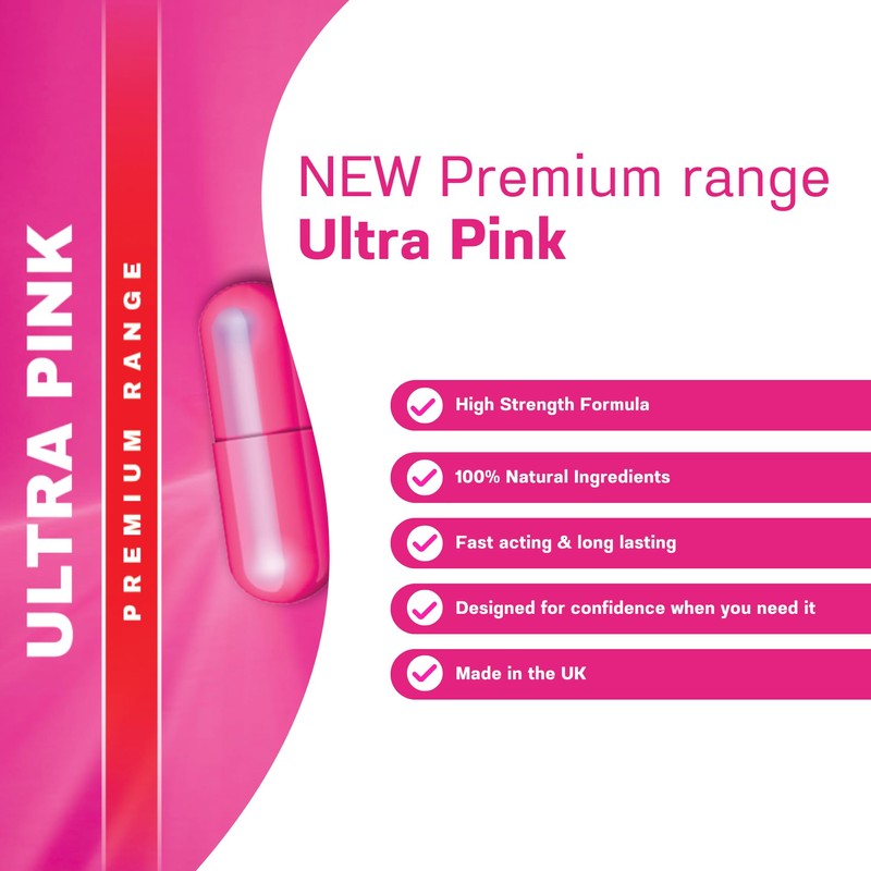 10 x 400mg NEW Advanced Formula -Ultra Pink Premium Female