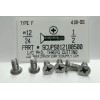 AMERICANINTEGRATEDSUPPLY.COM #12-24x1/2 Undercut Flat Phil Thread Cutting Screws Type F Stainless Steel (25)