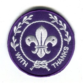 With Thanks patch, Boy Scouts Gilwell
