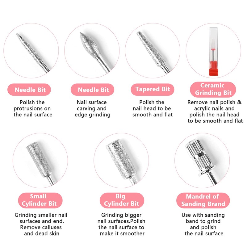 Electric Nail File for Gel Nails Professional Electric Manicure Pedicure