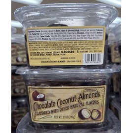 Trader Joe Chocolate Coconut Almonds 12oz 310g (Two Tubs)