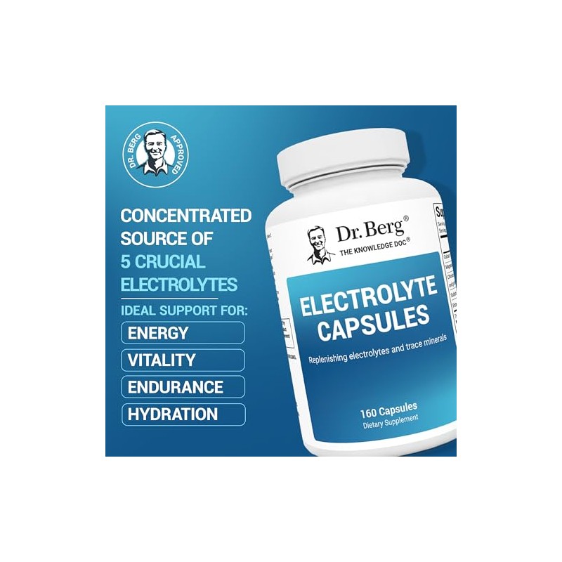 Dr. Berg Nutritionals- C?psulas de Electrolitos Dr. Berg Suplementos