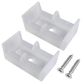 2Pcs Framed Sliding Shower Door Clear Bumpers for Sliding Shower Door, Shower Door Bumpers for Glass Sliding Doors, Plastic Rubber Stopper Bumpers for Sliding Tub Enclosure Systems