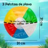 Grupo Carnavallia 3 Pelotas Playera Inflable Colores Alberca Pool Party
