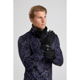 Glove Layer Touch Screen, Waterproof, Anti-Slip Warm Elien Gloves Liners for Cycling Biking Sporting Driving, Men and Women (Black, X-Large)