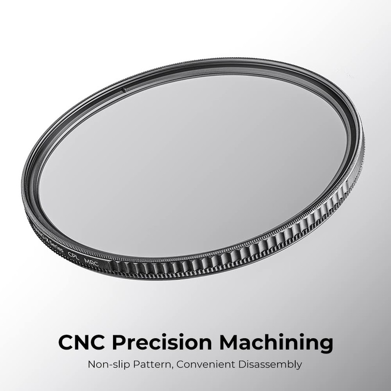K&F Concept 55mm Polarizing Filter, Professional CPL Optics Glass Lens