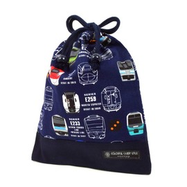 COLORFUL CANDY STYLE N7003500 Lunch Bag, Boys, Drawstring Bag, Medium, Elementary School Students, Stylish, Cute, Kids, Discovery! Explore! Dinosaur Continent (Light Blue)