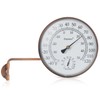 Dunuo 6-Inch Outdoor Thermometer with Humidity - Analog Temperature Gauge
