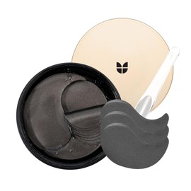 Mizon Parches para ojos de primera calidad con perlas negras, máscaras de tratamiento de gel para ojos hinchados, almohadillas para ojeras, bolsas de 
