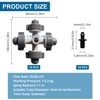 VooGenzek 10 PCS 4-Way Atomizing Nozzle, Plastic Cross Irrigation Nozzle,