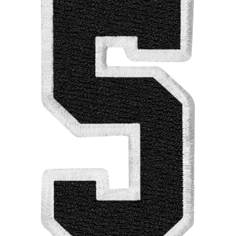 EmbTao Tactical Numbers Patch Embroidered Badge Applique Fastener Hook and