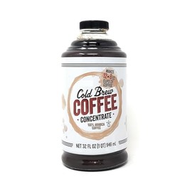 Cold Brew Coffee Concentrate 100% Arabica Beans, 32 fl. oz/946 ml (Pack of 1)