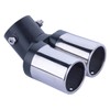 MOCNT Car Exhaust Tailpipe Stainless Steel Exhaust Trim Tailpipe Silencer