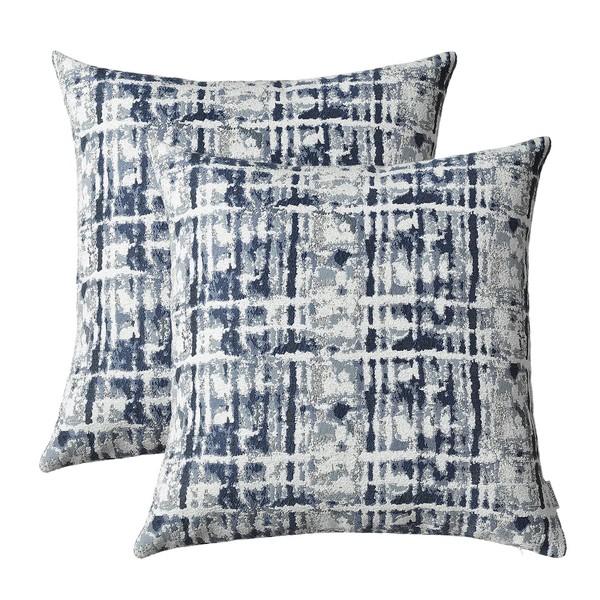ROMANDECO Jacquard Decorative Throw Pillow Covers for Couch Set of