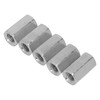 20PCS Hex Coupling Nuts 304 Stainless Steel Long Fine Thread