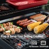 KAQAHIDO Grilling Deep Prep and Serve Trays, BBQ Platter for