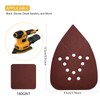 Pack of 50 Sandpaper Triangle Sanders, 180 Grit 12-Hole Sanding