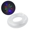 LED Inflatable Swim Ring with 2 Handles Transparent Swimming Floating