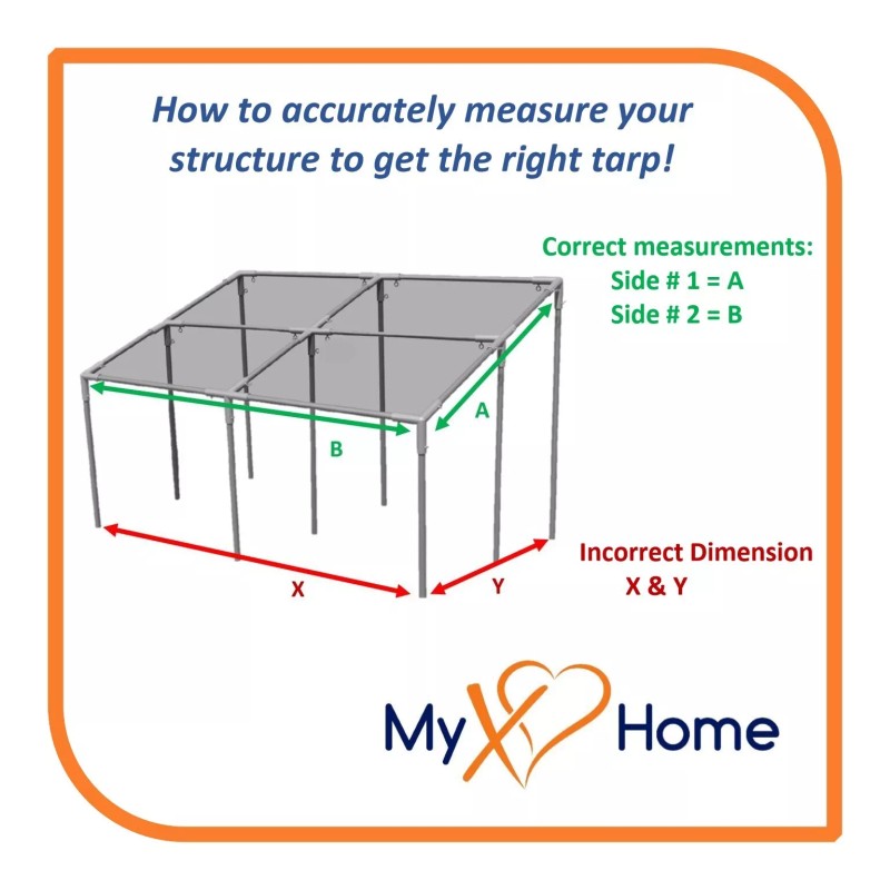 MyXOHome 9' X 12' Heavy Duty Blue Sunshade / Shade