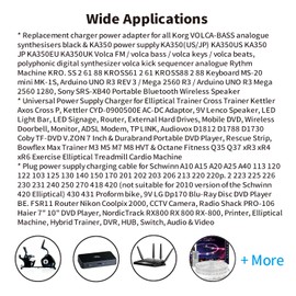Power Supply 9V 2A Charging Cable for Christopeit AL 2 AX7000 Exercise Bike Ergometer Replacement Parts, Kettler Axos Cross P/Giro P AXOS Cycle P Cross Trainer JAD-0900500E, Laptop Speaker Monitor