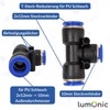 5 x Lumonic I PU Hose T-Connector Reduction I 12/10/12