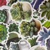 Undisclosed 100pc 1.5" Succulent Plant Cactus Stickers for Notebooks Water