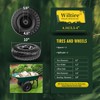 Wiltire (2 Pack) 4.10/3.50-4 Flat Free Tire and Wheel 10-Inch