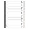 Exacompta 1710E Plastic Index 1-10 for DIN A4 Recycled Plastic