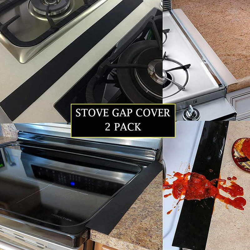 Kitchen Stove Counter Gap Covers 25" Silicone Stove Gap Covers