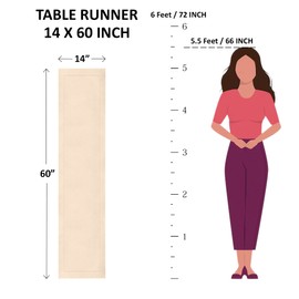 Solino Home Linen Indigo Navy Hemstitch Table Runner 60 Inches - 100% Pure Linen Small Table Runner 14 x 60 Inch Ideal for Dresser and Coffee Tables - Sonoma Hemstitch, Summer