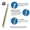 BULLITT 6 Pcs Masonry Drill Bits, PGM Certificated Concrete Drill