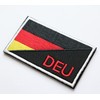 German Flag DEU Velcro Patch Detachable Military Airsoft Embroidery Patch