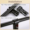 uxcell 4 Pcs End Rail Clamps, 1-1/8" T-shape Pipe Clamp