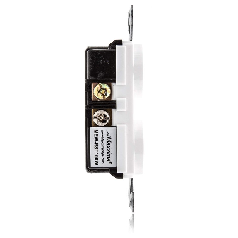 Maxxima Combination Toggle Light Switch and Outlet - Single Pole