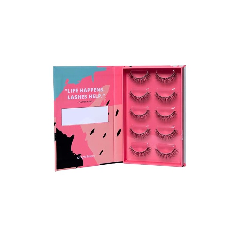 GIRLGOTLASHES Flutter Fling Large Boxes, Handmade Eyelash Extensions, Home Eyelash