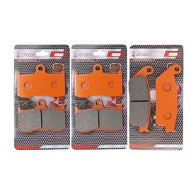 LE LEFOSSI High-Performance Motorcycle Front and Rear Carbon Fiber Brake Pads Compatible with for Victory Cross Country 10-16 Cross Country Tour 12-15, Heat-Resistant, Low Noise FA347F FA347F FA196R