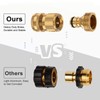 2PCS Water Hose Quick Connector Brass 3/4 Inch Male and