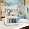 YUANRANER Digital Alarm Clock with Indoor Temperature, Battery Operated,Snooze Model,12/24H