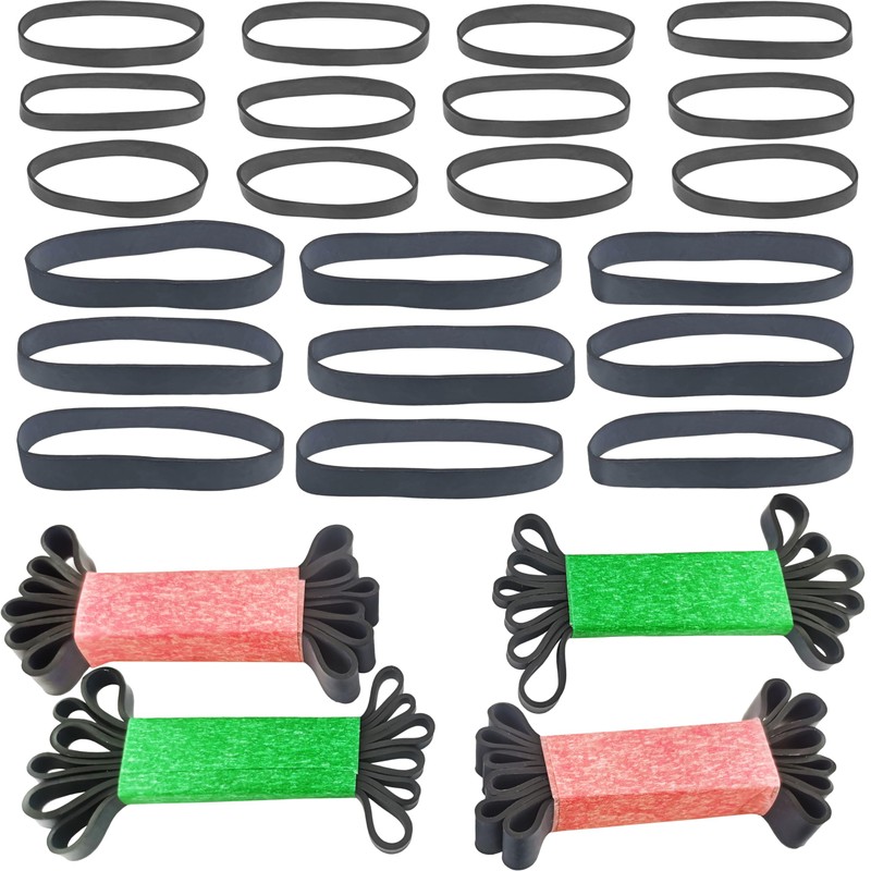 Tactical Rubber Bands - 40 Pack Assorted Sizes (2.4", 3.3",