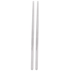Kuuleyn 304 Stainless Steel Long Cooking Sticks Tableware Reusable 1 Pair Cutlery Kitchen Accessories 17.5cm